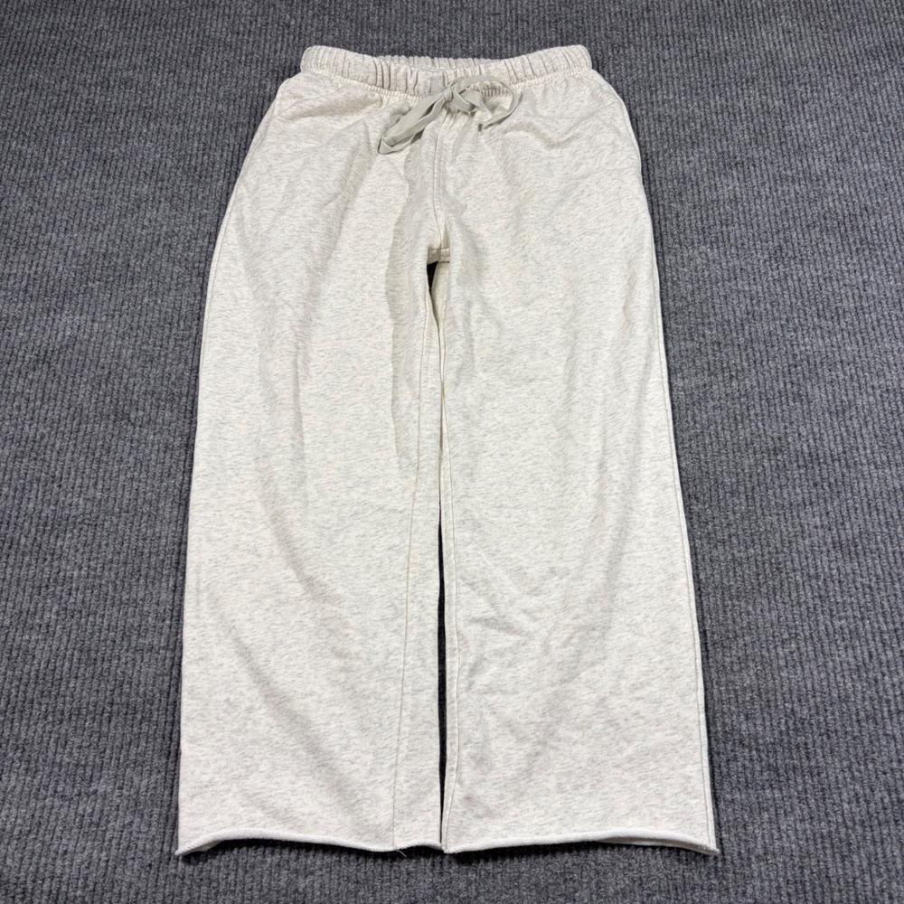 Unbranded Sweatpants Womens M Gray Heather Wide Leg Sweatpants Lounge Pants